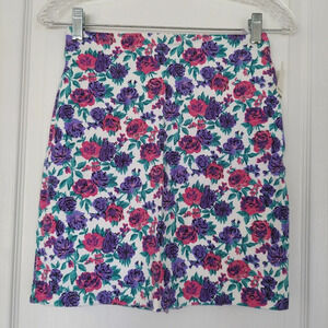 Avon Fashions Vintage Floral Mini Skirt‎ USA Made NWT